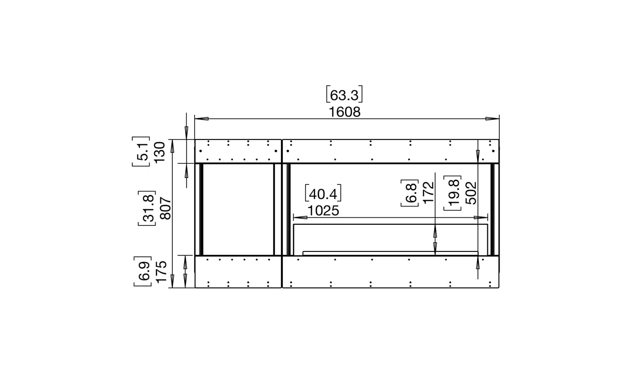 Flex 60BY.BXL Bay Fireplace Insert