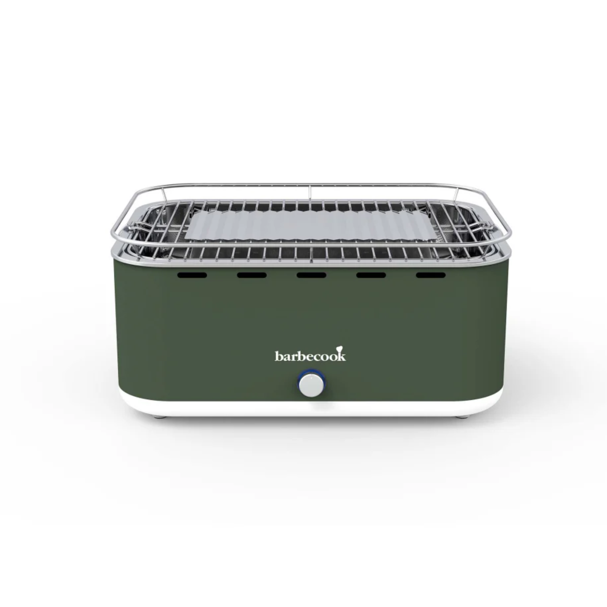 Barbecook Carlo Portable Charcoal Table Grill - Green/Grey/Red/Yellow Barbecook