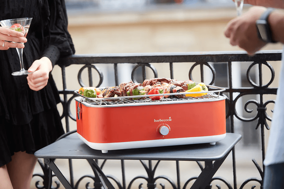 Barbecook E-Carlo Portable Electric Table Grill - Green/Grey/Red Barbecook