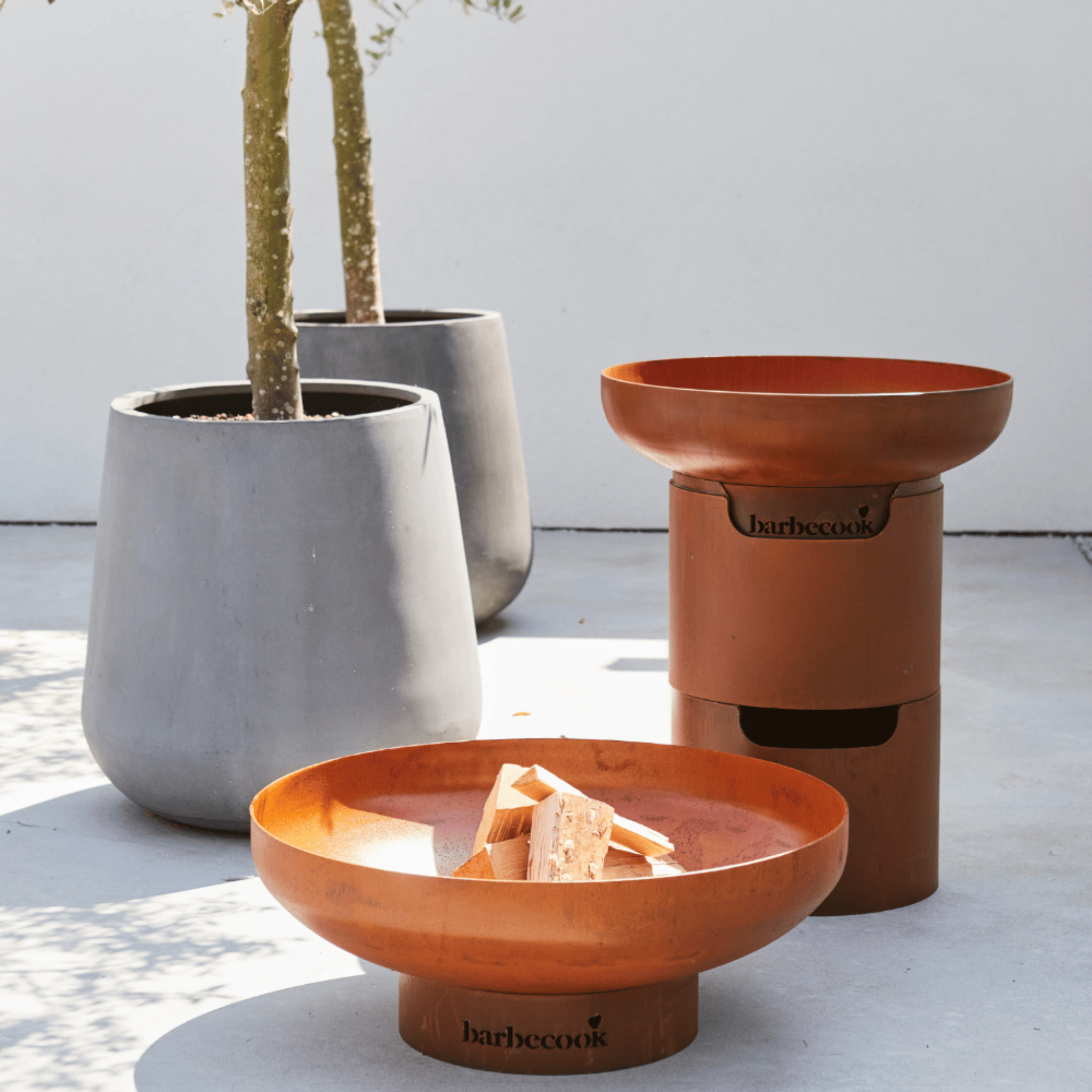 Barbecook Jack 75cm Fire Bowl - Corten Steel Barbecook