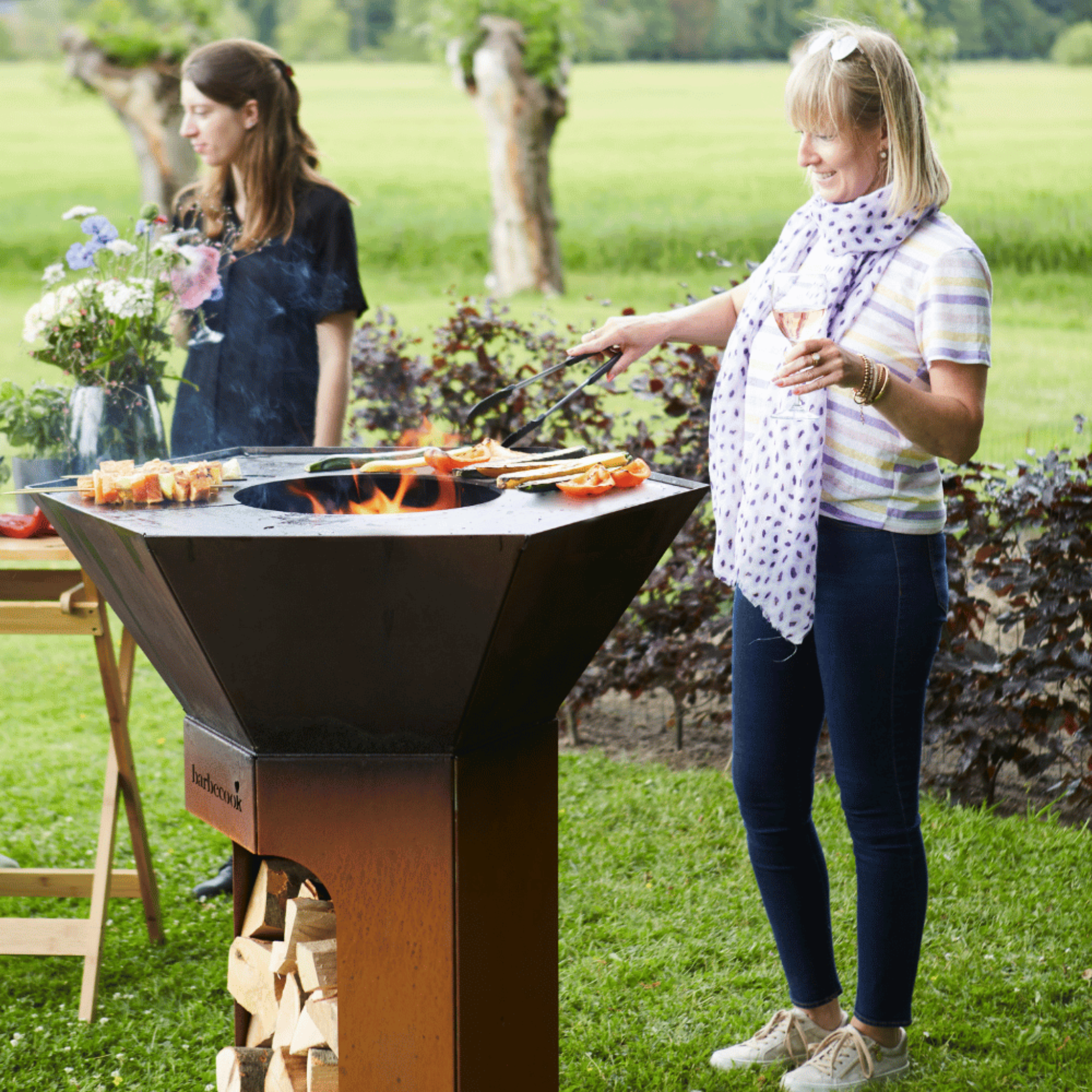 Barbecook Nestor BBQ Plancha Grill - Corten Steel Barbecook