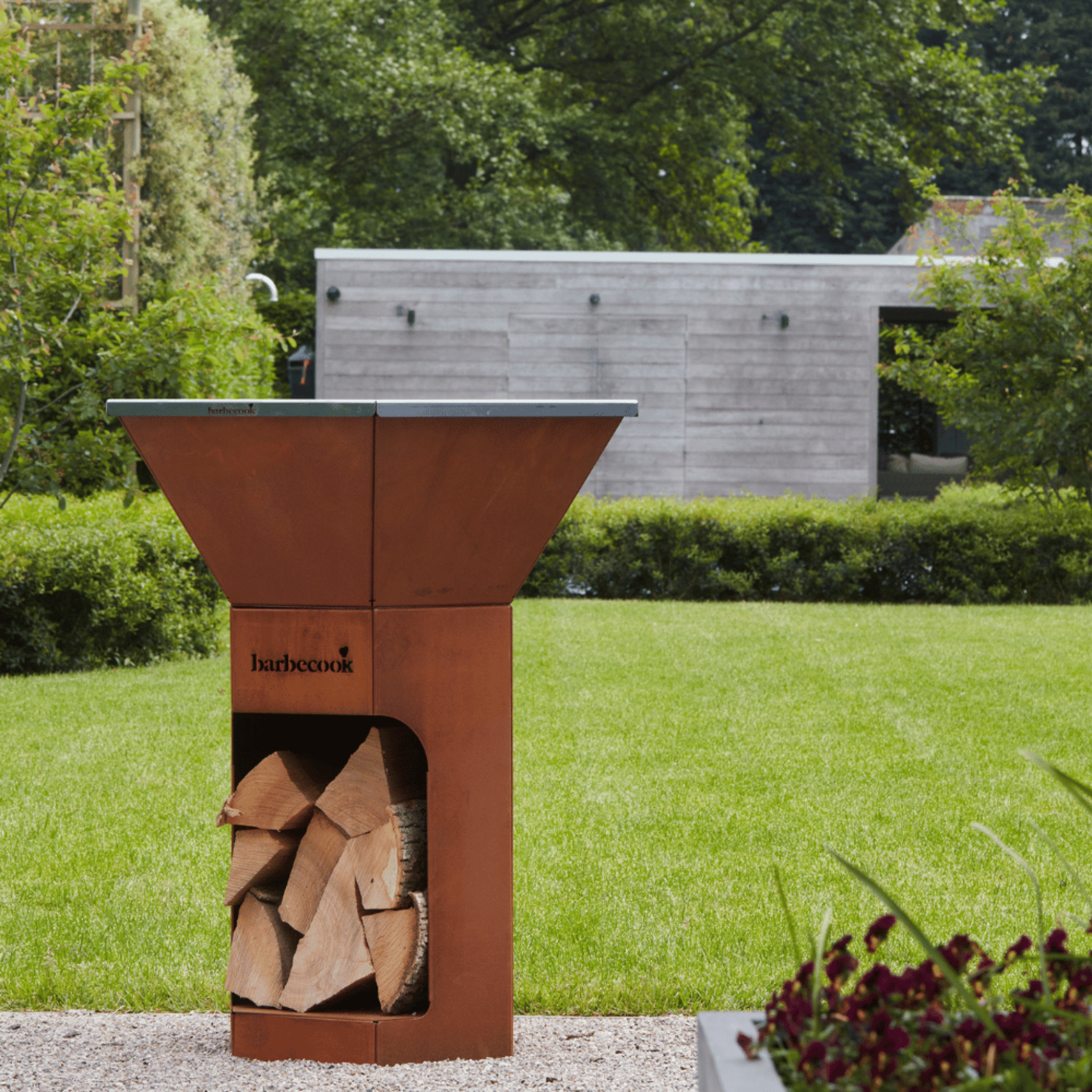 Barbecook Nestor BBQ Plancha Grill - Corten Steel Barbecook