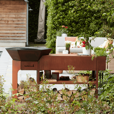 Barbecook Nestor Island Plancha BBQ With Countertop - Corten Steel Barbecook