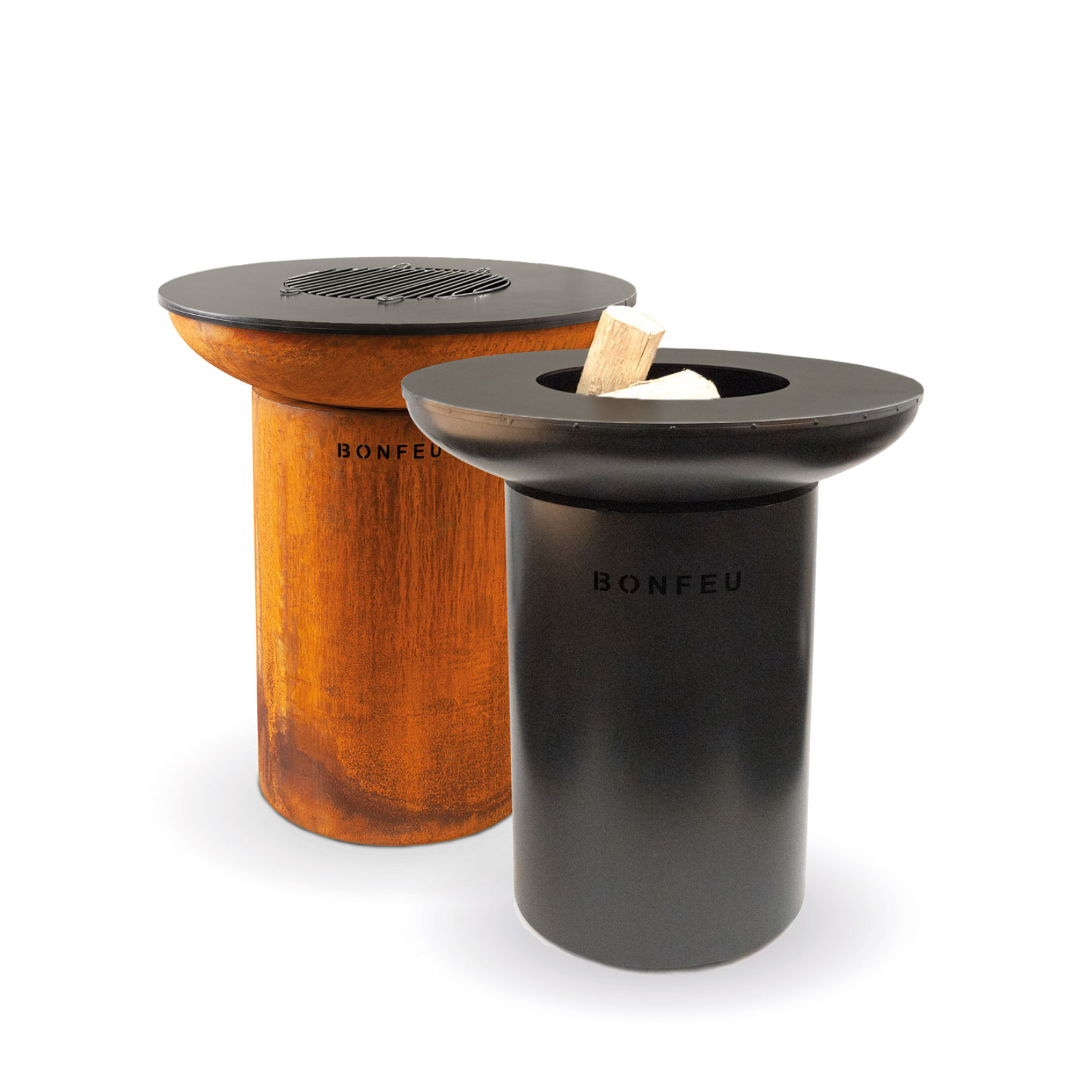 Bonfeu Bonbiza Closed Outdoor Fire Bowl Grill - Corten