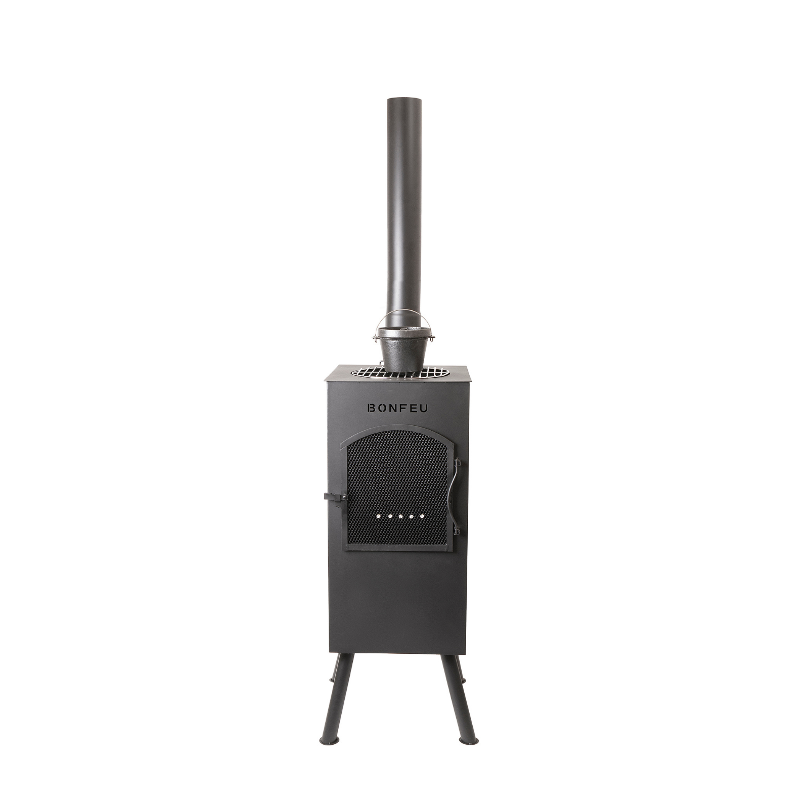 Bonfeu Boncarré Outdoor Chiminea Fireplace - Black/Corten