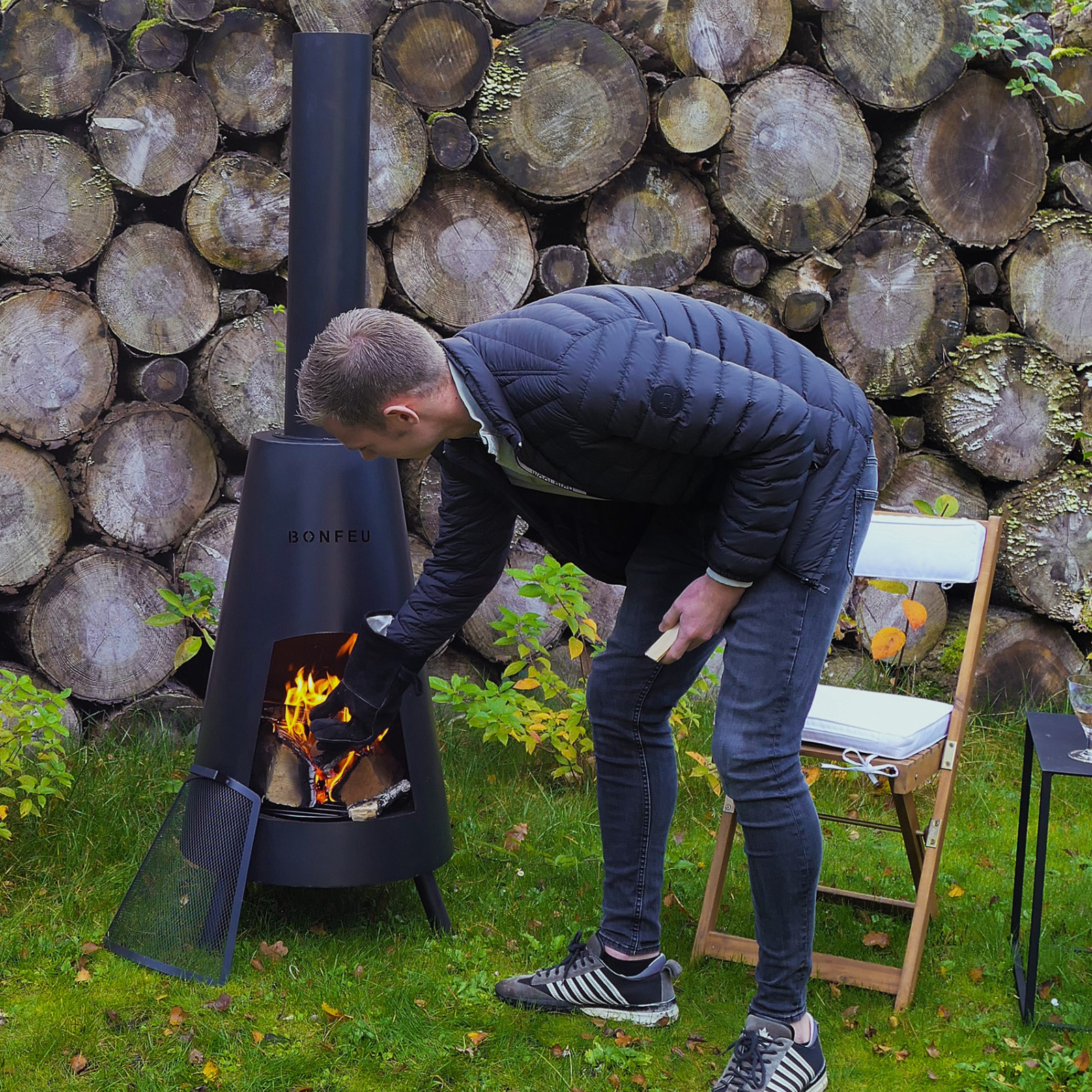 Bonfeu Bonpyra Garden Fireplace - Black