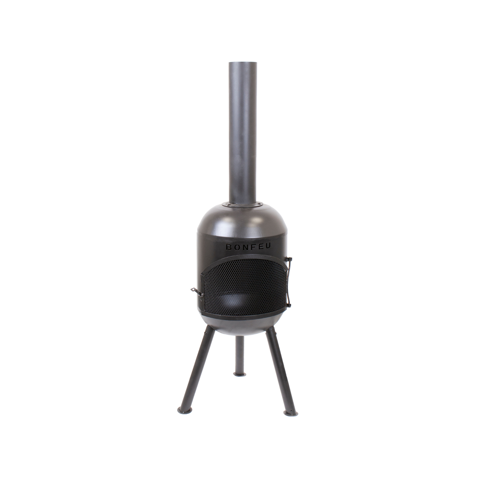 Bonfeu Bonsolo Outdoor Chiminea Fireplace - Black/Corten