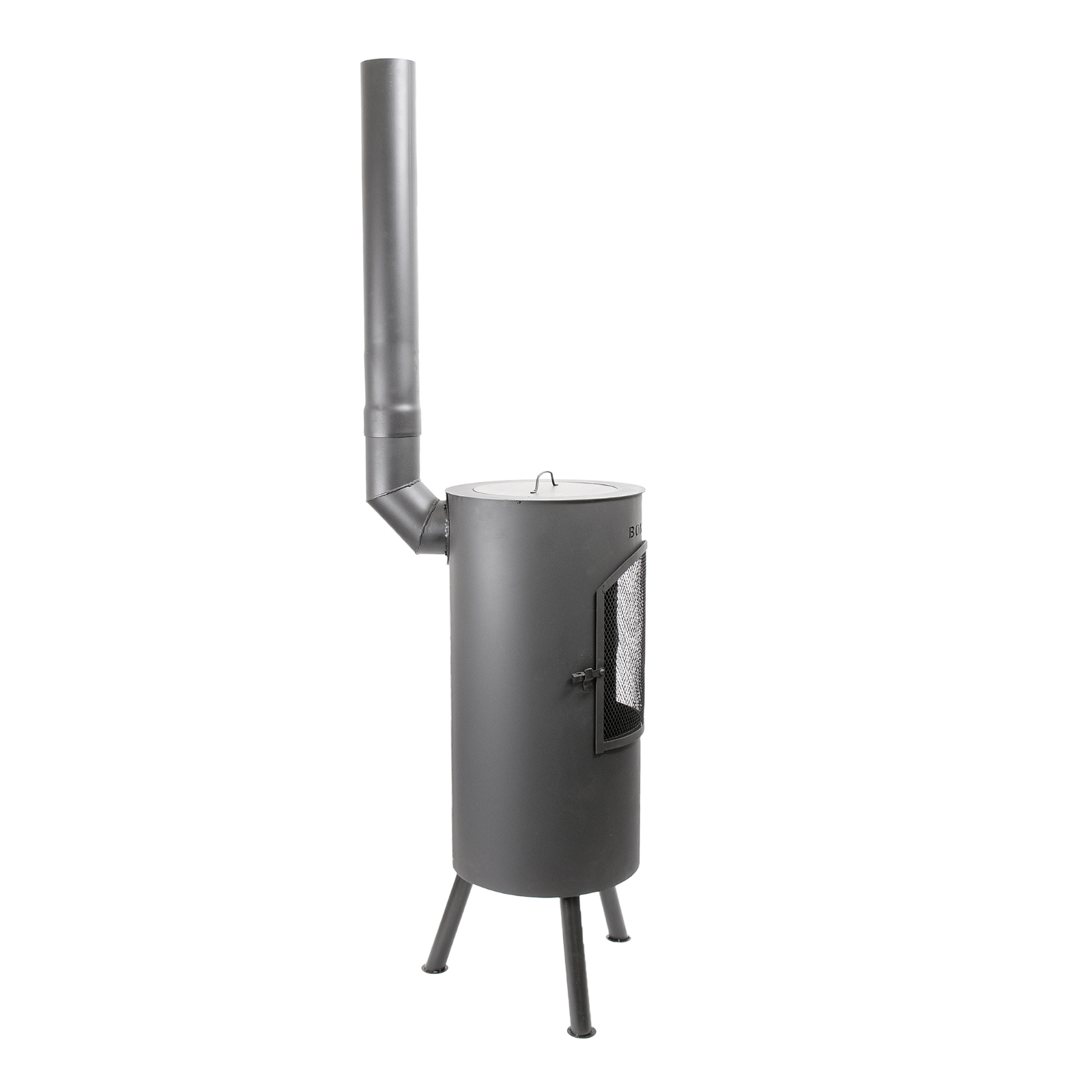 Bonfeu Bontino LP Outdoor Chiminea Fireplace - Black/Corten