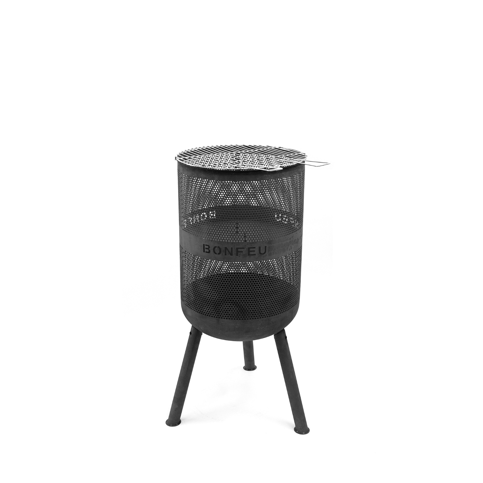 Bonfeu Bonves 34 Garden Fire Basket Grill - Black