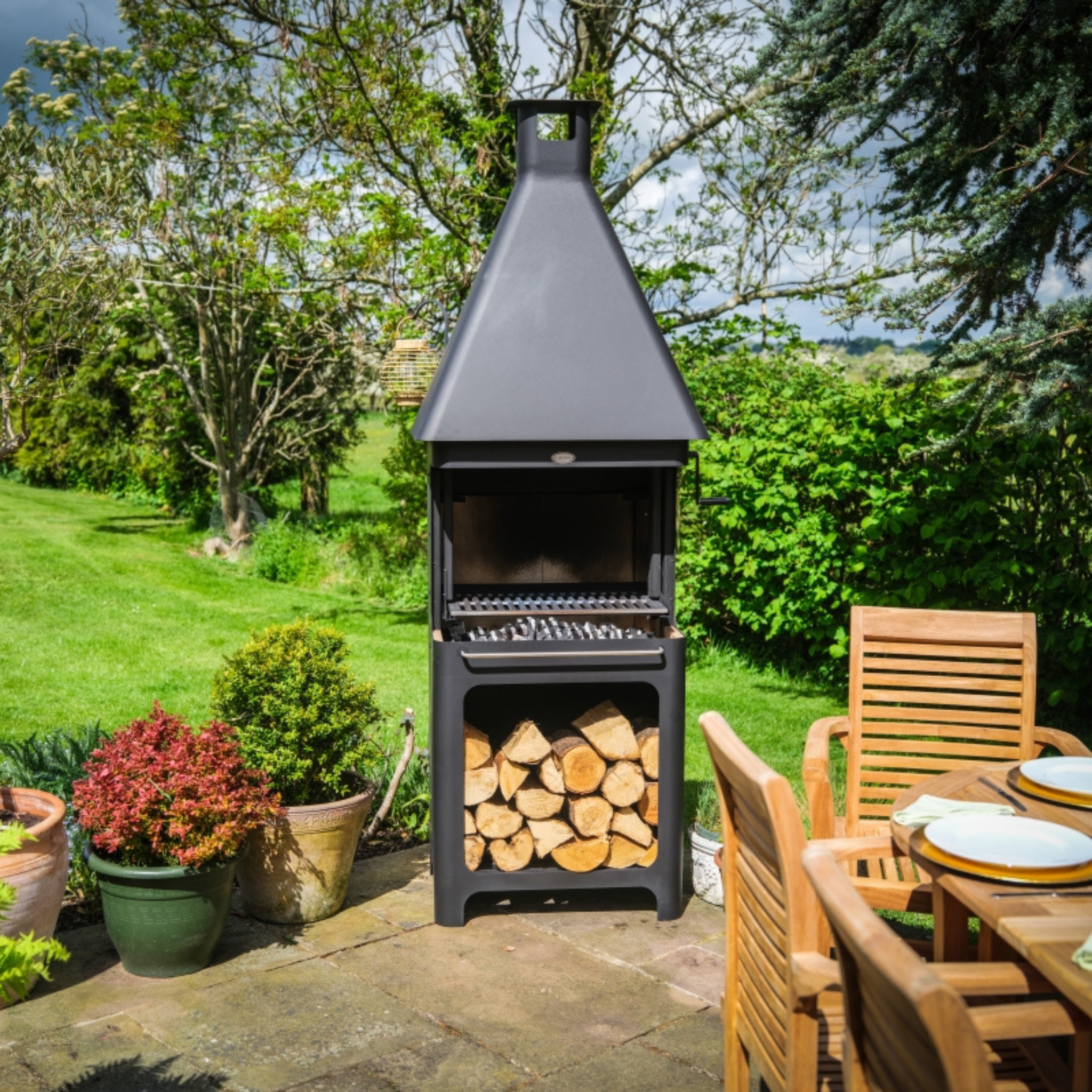 Carron Bellmount Wood Fired BBQ & Outdoor Fireplace Carron