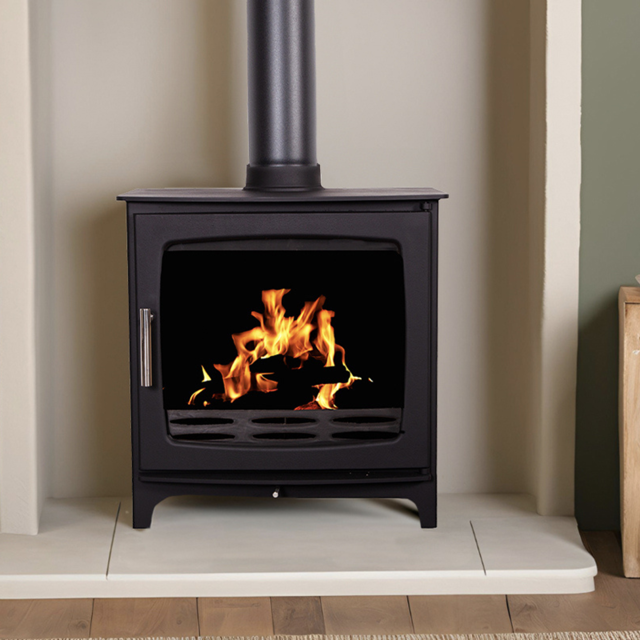Carron Revolution 7.3kW Wood Burning Stove - Matt Black