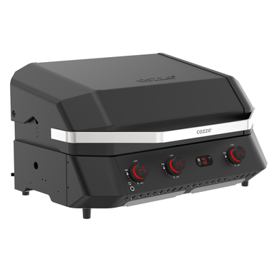 Cozze G-800 Three Burner Gas Plancha & Grill Combo With Lid - 80 x 50 cm (Cooking Area) Cozze Dream