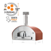 Fontana Forni Mangiafuoco Build In Duel Fuel Pizza Oven - Rosso/Anthracite/Stainless Steel Fontana Forni