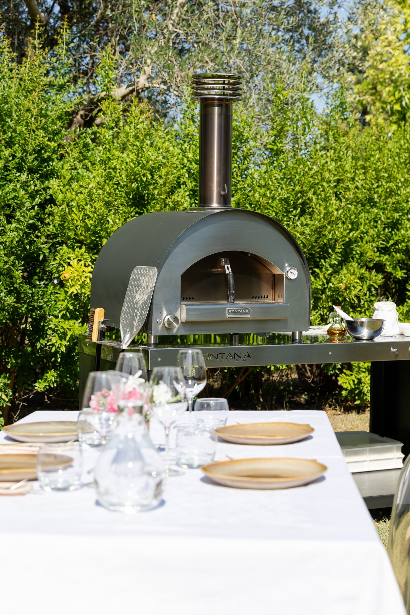 Fontana Forni Margherita Dual Fuel Pizza Oven - Rosso/Anthracite Fontana Forni