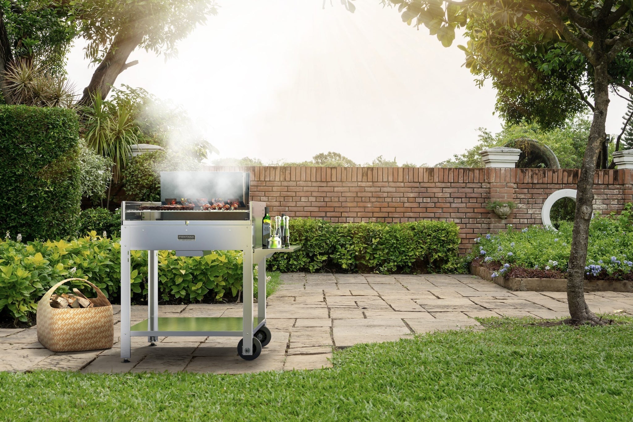 Fontana Forni Tirreno BBQ With Shelf + Rotisserie Fontana Forni
