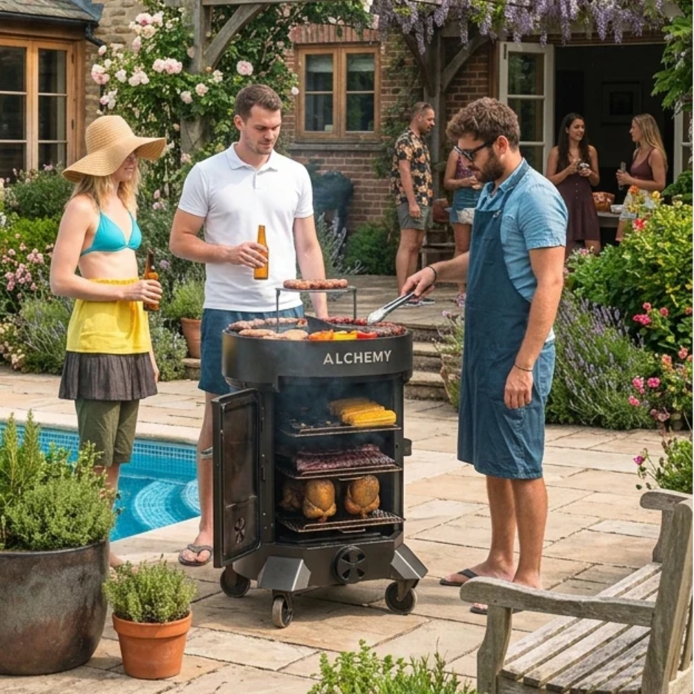 Alchemy 24" Grill And Smoker - Black