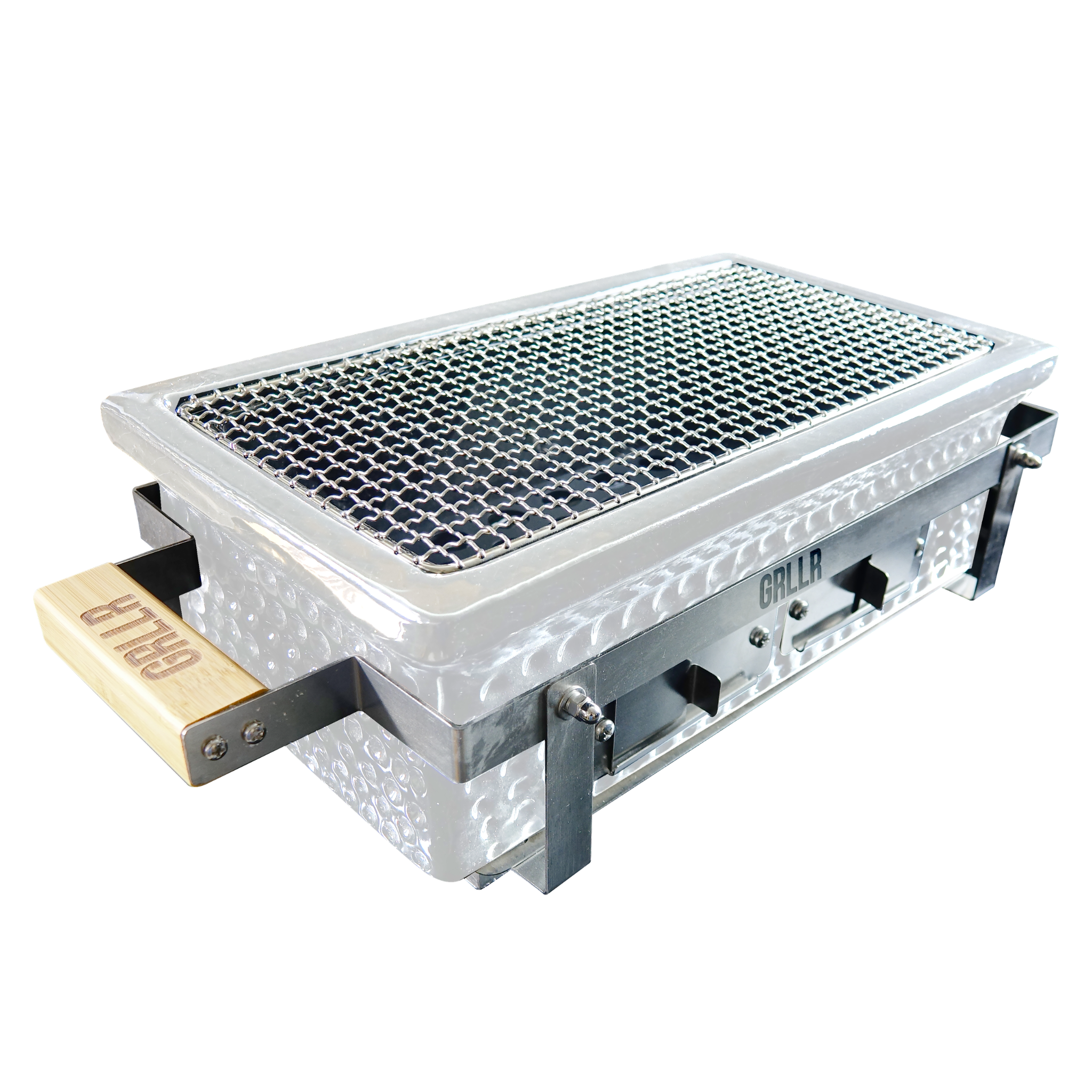 GRLLR Osaka Shichirin Rectangular Table Top Barbecue - Black/Red/White Grllr