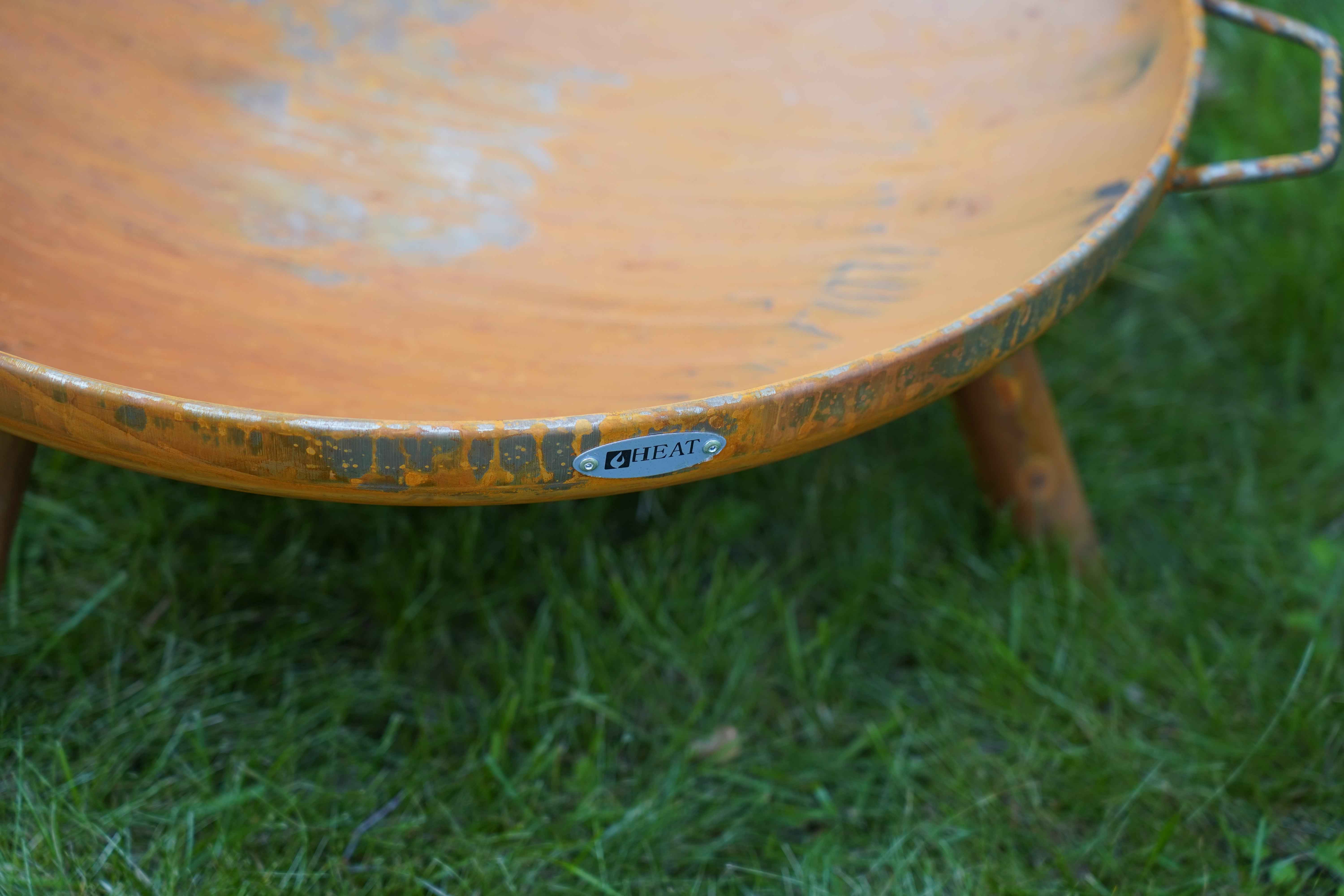 Heat Fire Bowl With Handles & Feet - Ø60 (Rust)