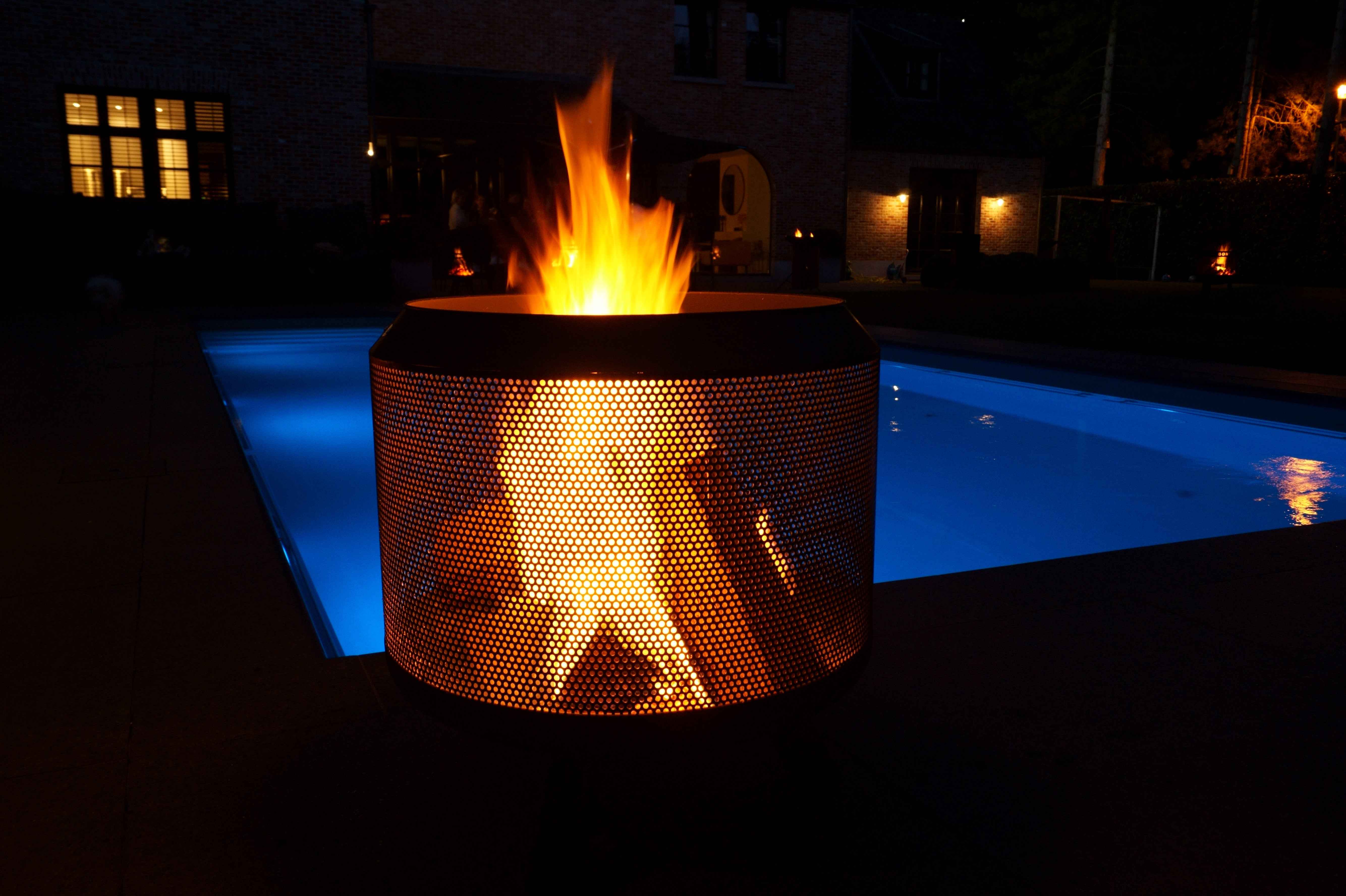 HEAT Fire Drum Outdoor Garden Fire Pit