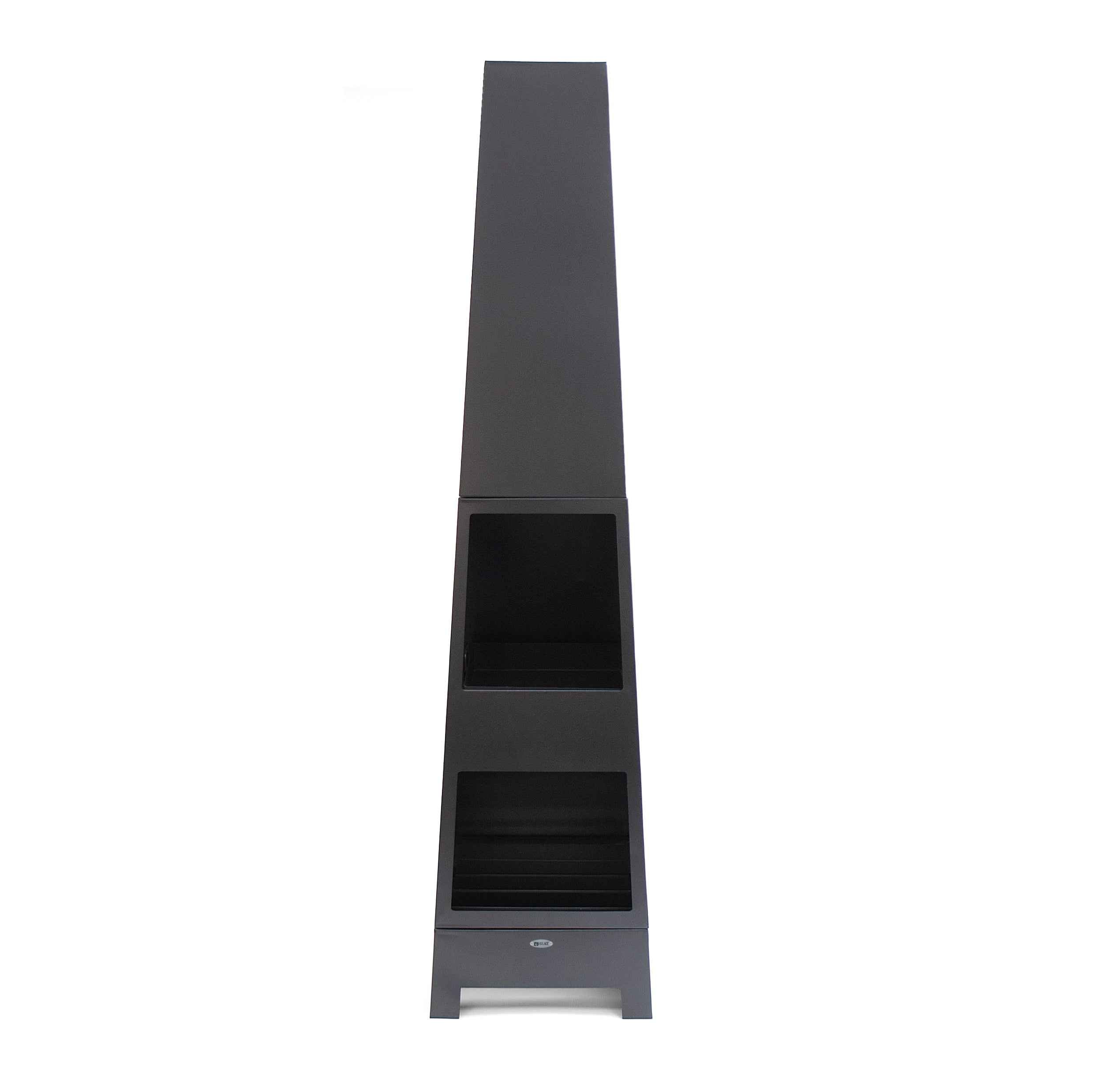 HEAT Oslo Dual Level Outdoor Fireplace - Black