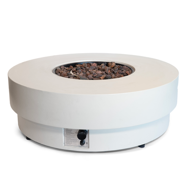 Happy Cocooning Estate Round 105 Gas Fire Pit - Oyster Beige Happy Cocooning