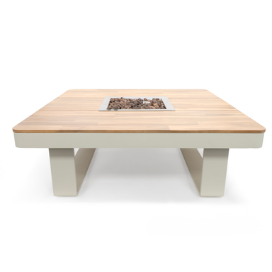 Happy Cocooning Horizon 95 Round Gas Fire Table - Oyster Beige Happy Cocooning