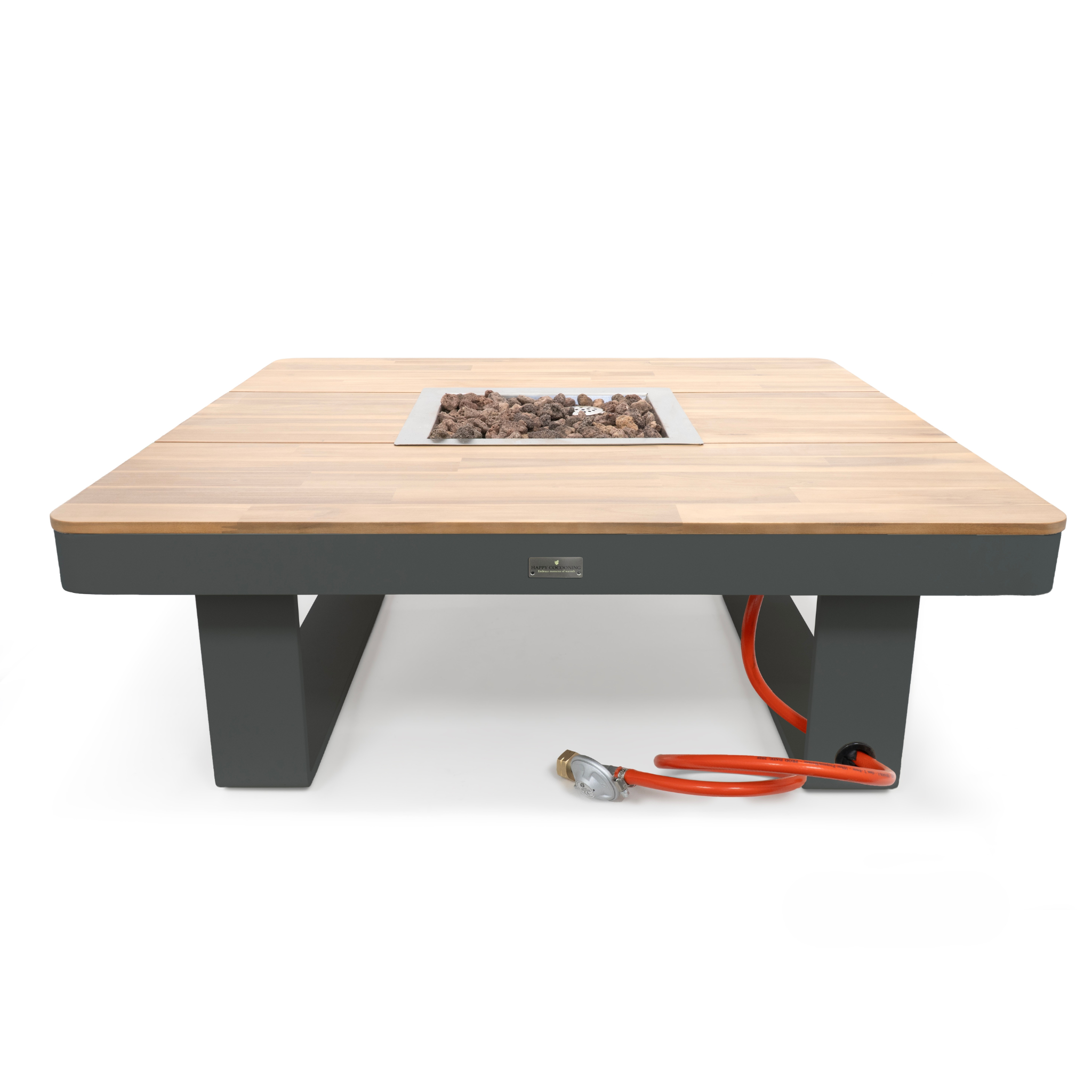 Happy Cocooning Horizon 95 Round Gas Fire - Smokey Anthracite Happy Cocooning