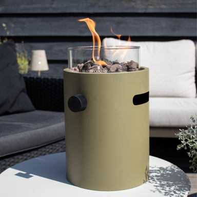 Happy Cocooning Lumi Steel Table Burner - Olive Green Happy Cocooning
