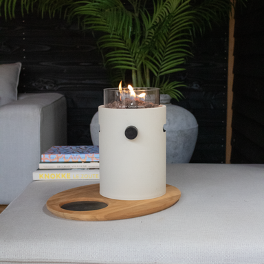 Happy Cocooning Lumi Steel Table Burner - Oyster Beige Happy Cocooning