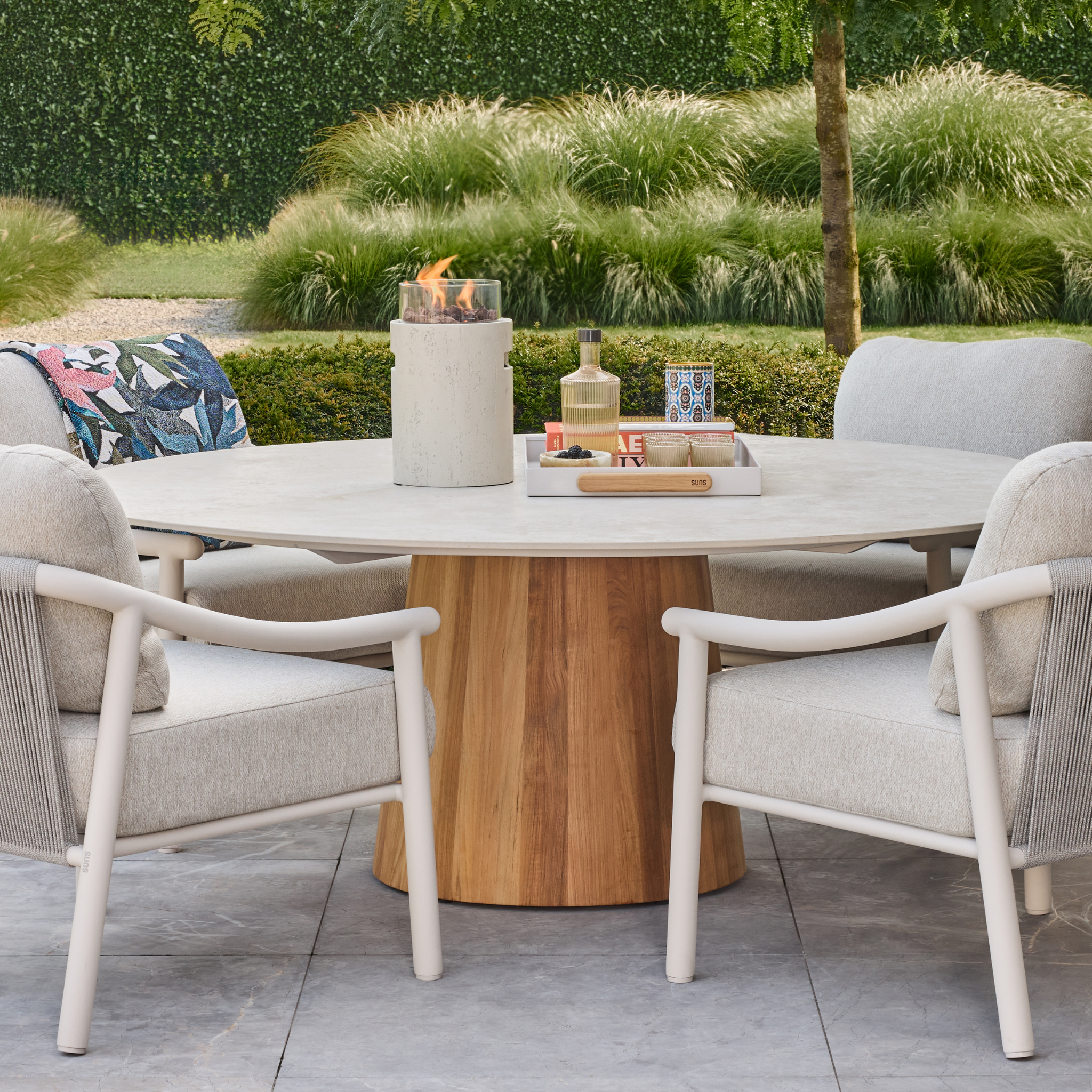 Happy Cocooning Lumi Stone Table Burner - Travertine Happy Cocooning