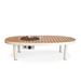 Happy Cocooning Riviera 140 Oval Gas Fire Table - Oyster Beige Happy Cocooning
