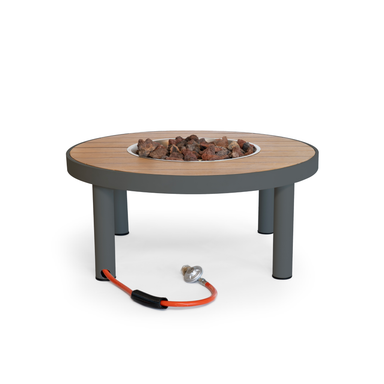 Happy Cocooning Riviera 80 Round Fire Table - Smokey Anthracite Happy Cocooning