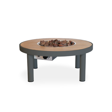 Happy Cocooning Riviera 80 Round Fire Table - Smokey Anthracite Happy Cocooning