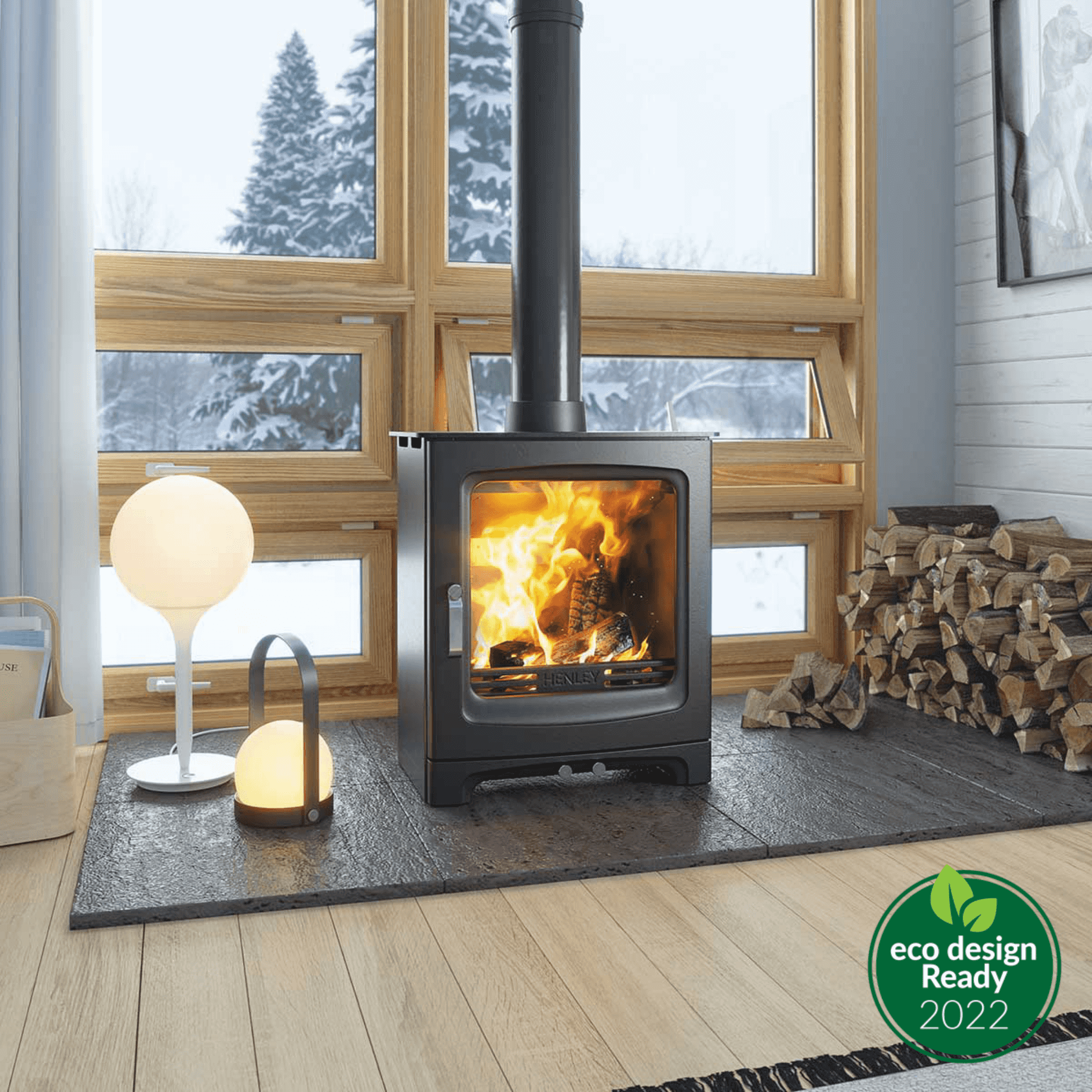 Henley Stoves Alderwood 5kW Wood Burning Stove Henley Stoves