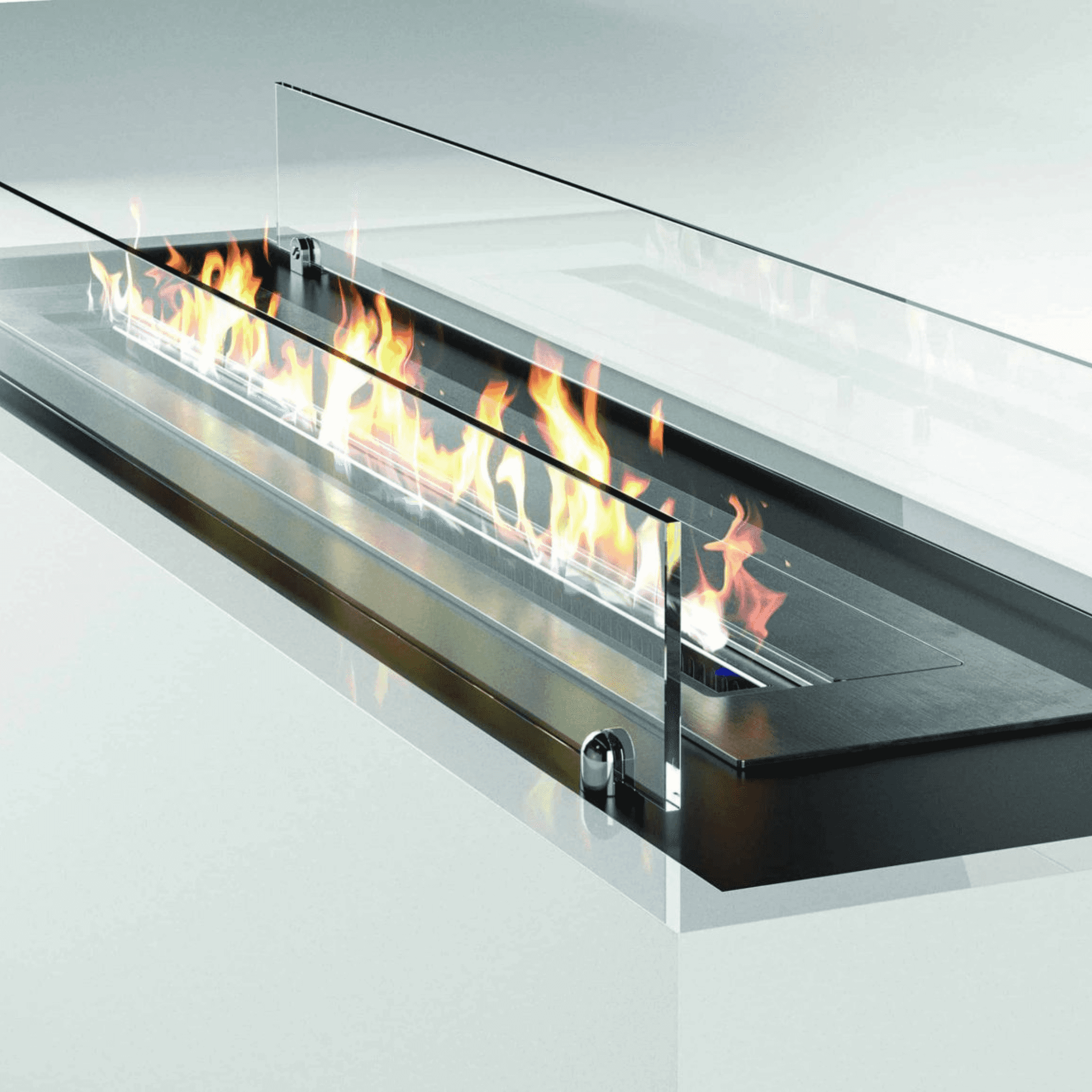Henley Stoves Mist Freestanding Bioethanol Fire - White Henley Stoves