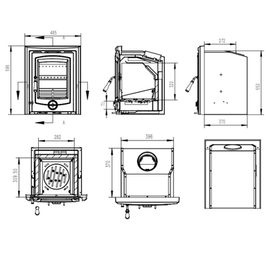 Henley Stoves Achill 7kW Insert Multi Fuel Stove (Eco) Henley Stoves