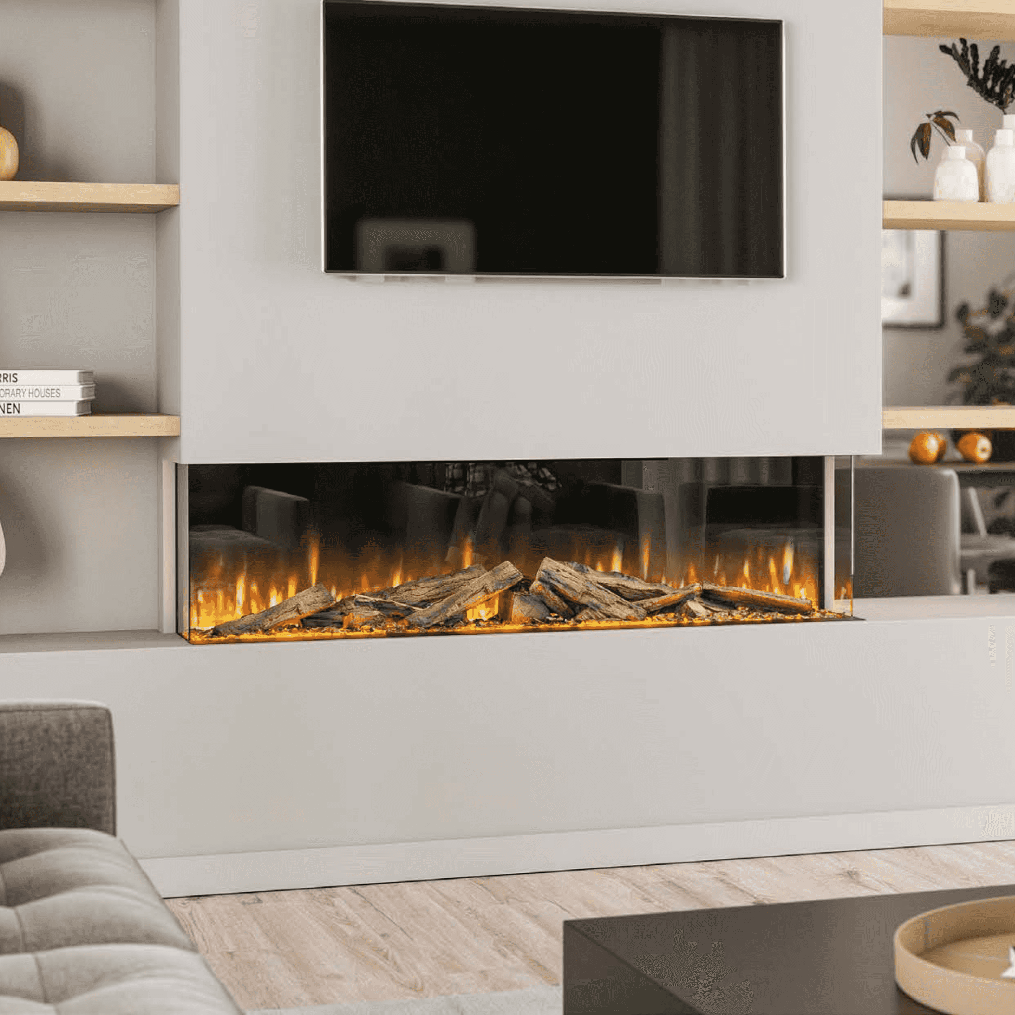 Henley Stoves Aurora 1500 3-Sided Electric Fire Henley Stoves