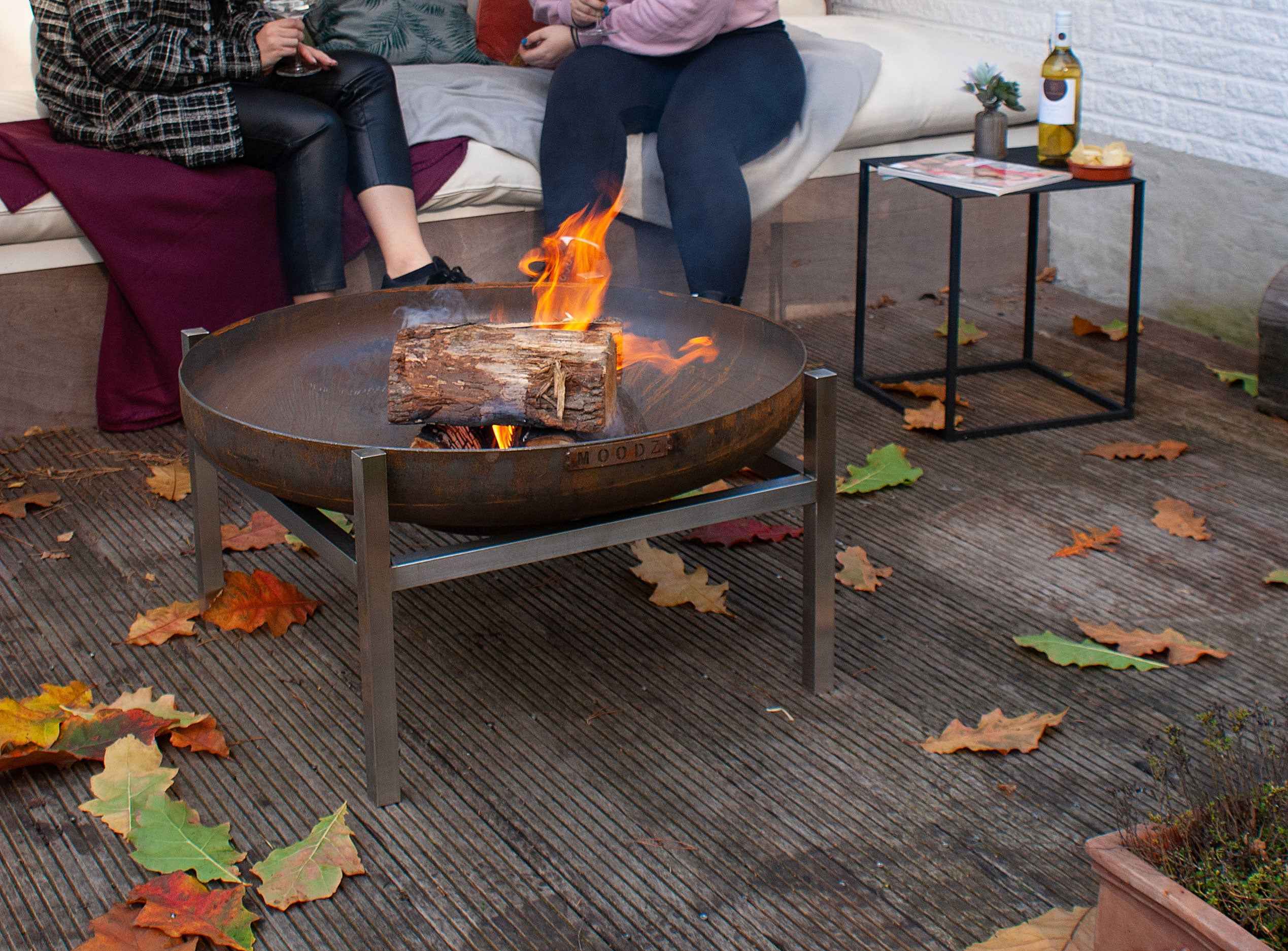 MOODZ 150cm Corten Steel Fire Bowl