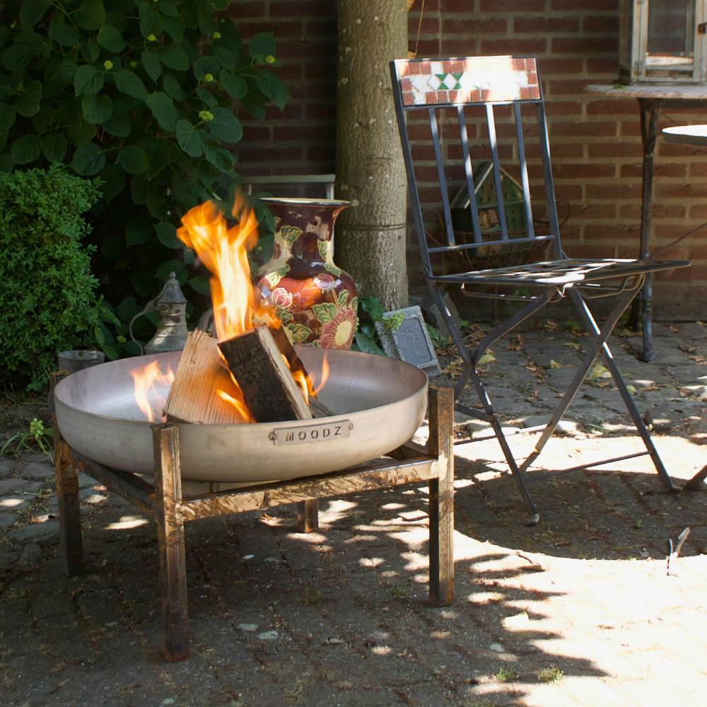 MOODZ Fire Bowl Square Feet - Carbon Black
