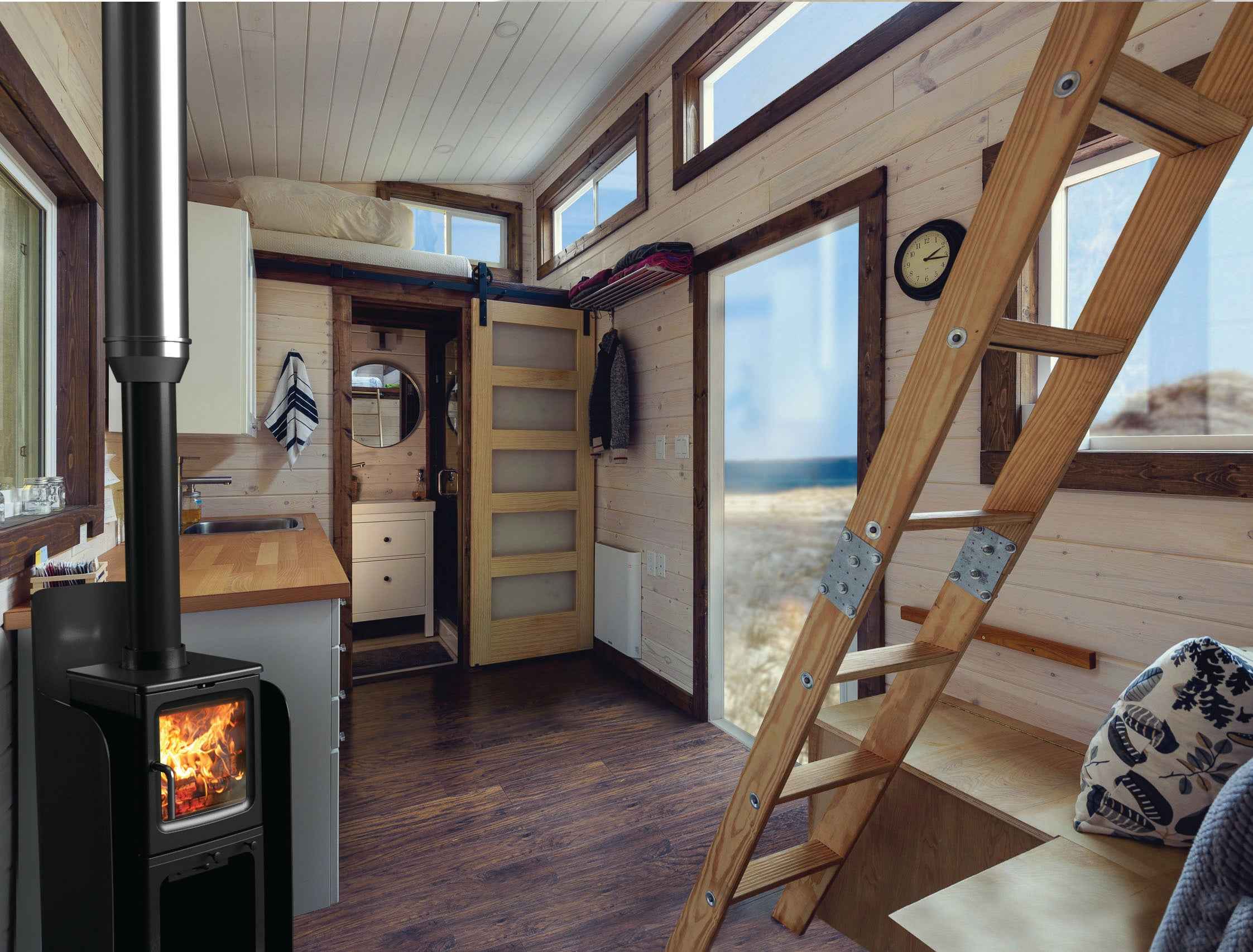 Saltfire Peanut 3 Tall 3kW Wood Burning Stove Saltfire