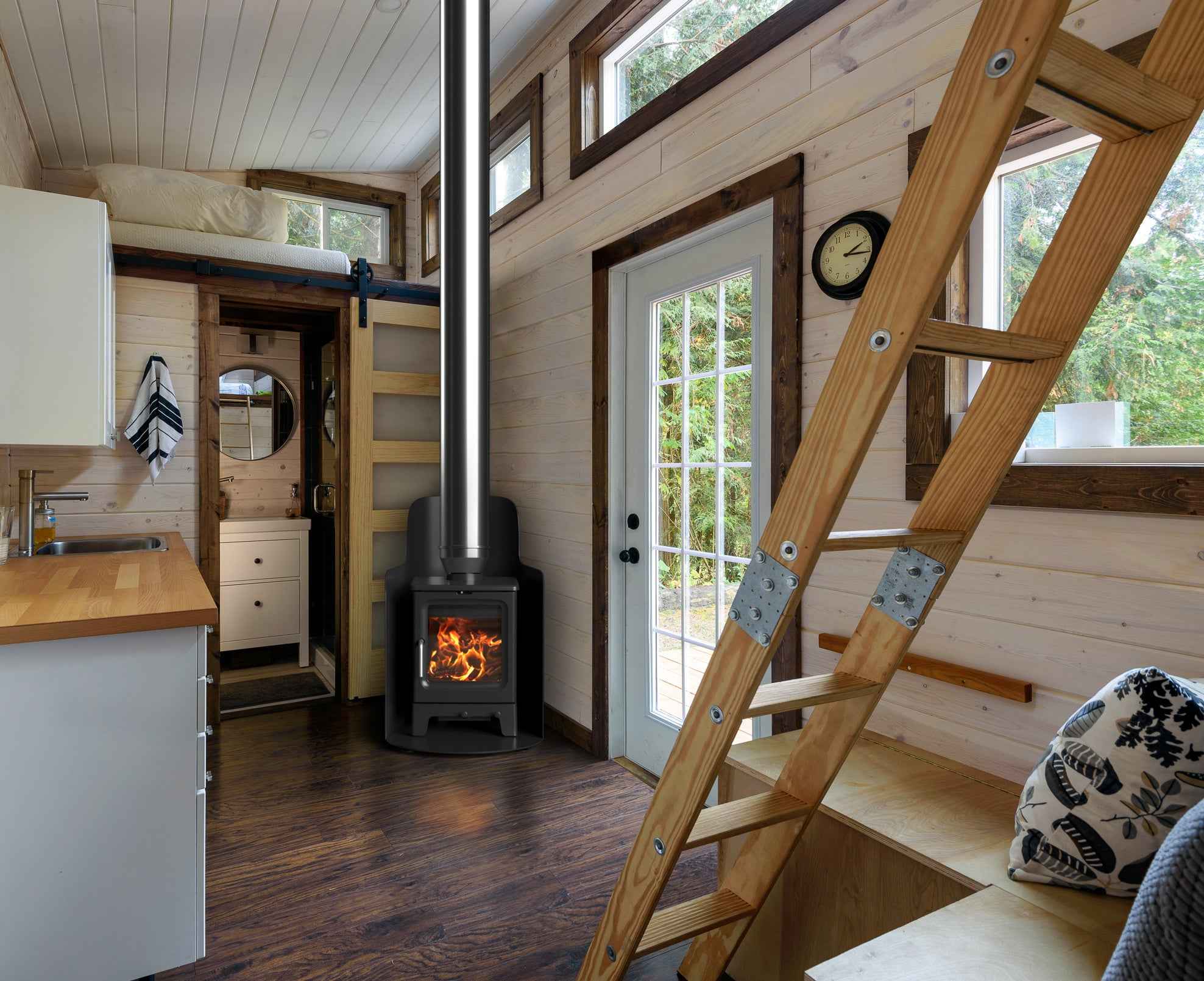 Saltfire Peanut 3 3kW Wood Burning Stove Saltfire