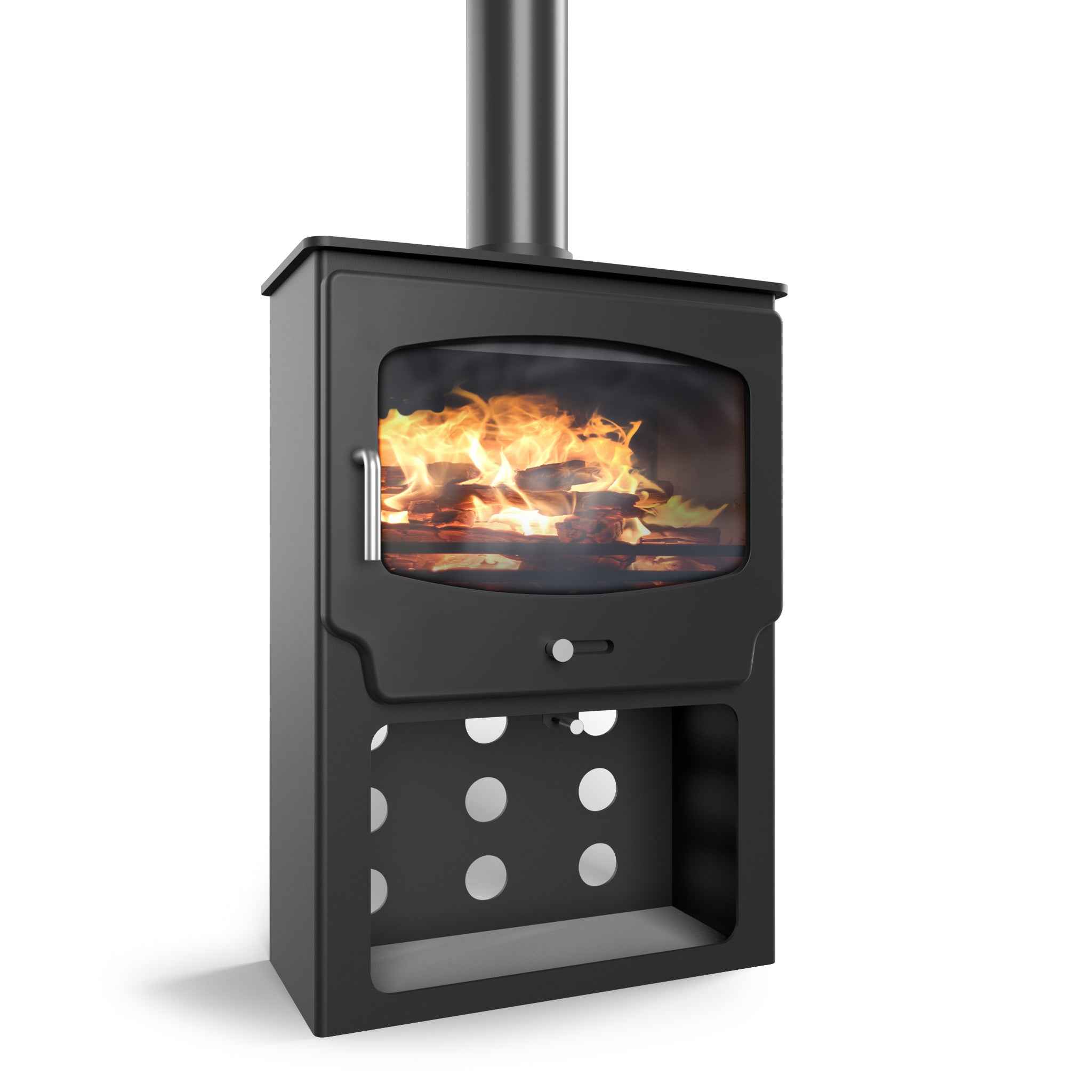 Saltfire ST-X Wide Tall 5kW Multi-Fuel Stove Saltfire