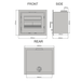 Saltfire CS7 Cassette 7kW Inset Stove Saltfire