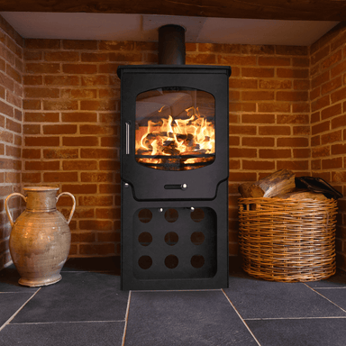 Saltfire ST-X5 Tall 5kW Wood Burning And Multi Fuel Stove Saltfire