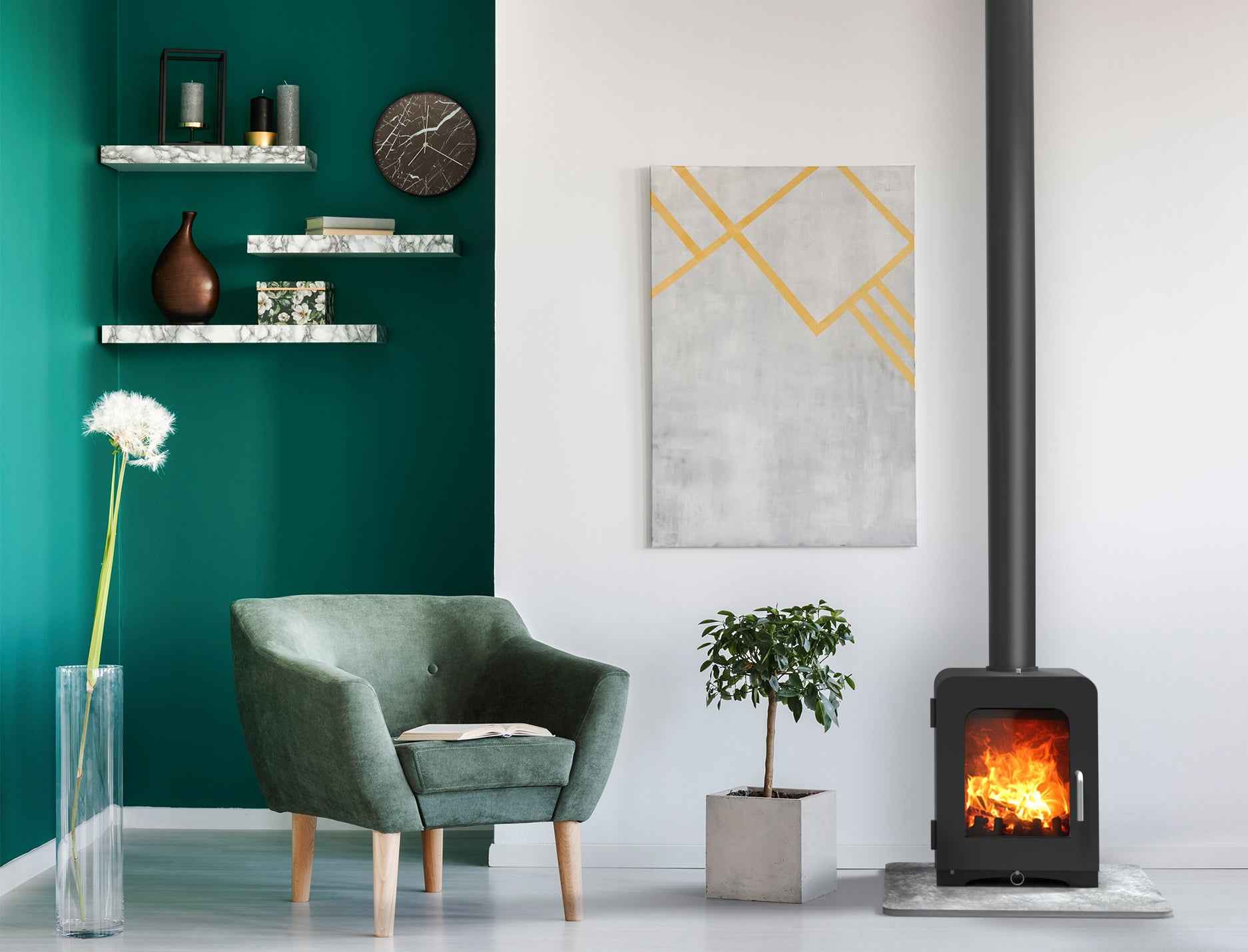Saltfire ST2 5kW Wood Burning And Multi-Fuel Stove Saltfire