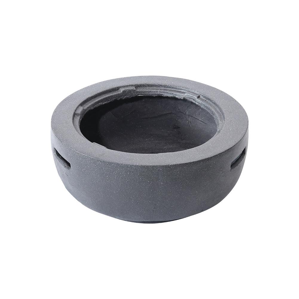 Mayson Faux Concrete Round Fire Pit & BBQ Grill Bowl for Garden