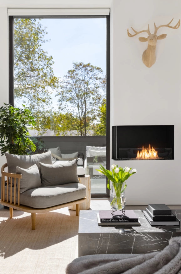 EcoSmart Fire Flex 50LC.BXR Left Corner Fireplace Insert
