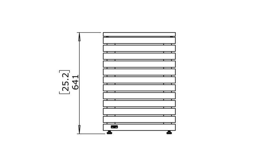 EcoSmart Fire Tank Stool - Teak