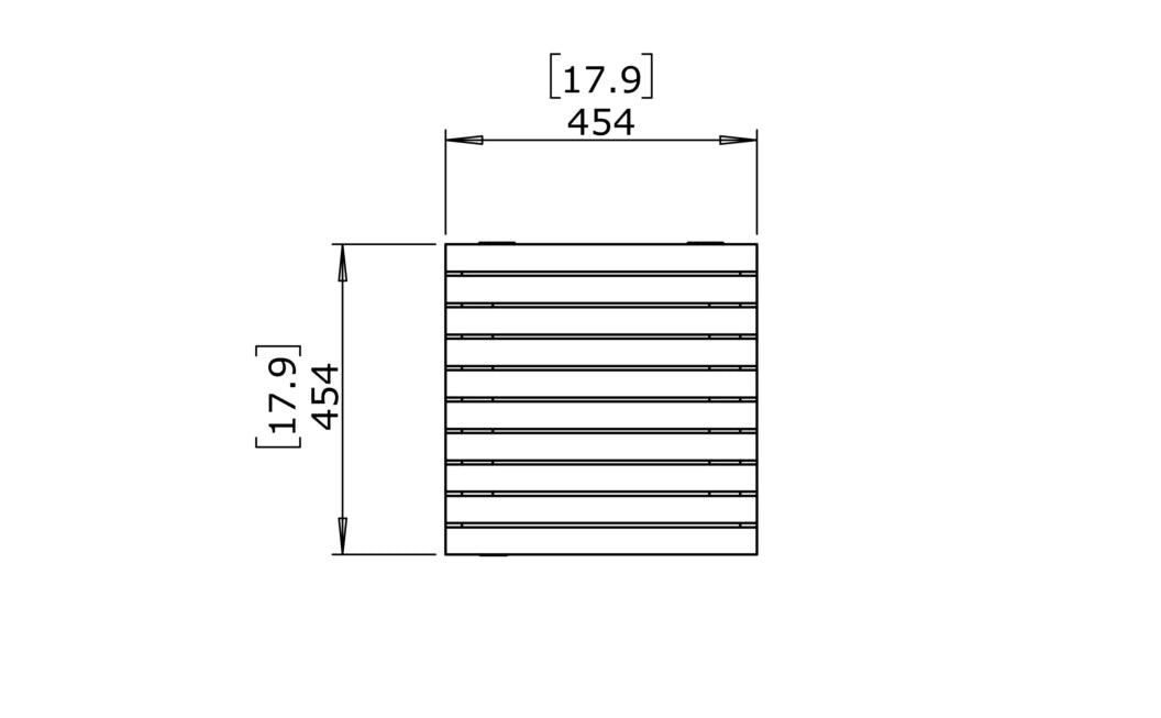 EcoSmart Fire Tank Stool - Teak