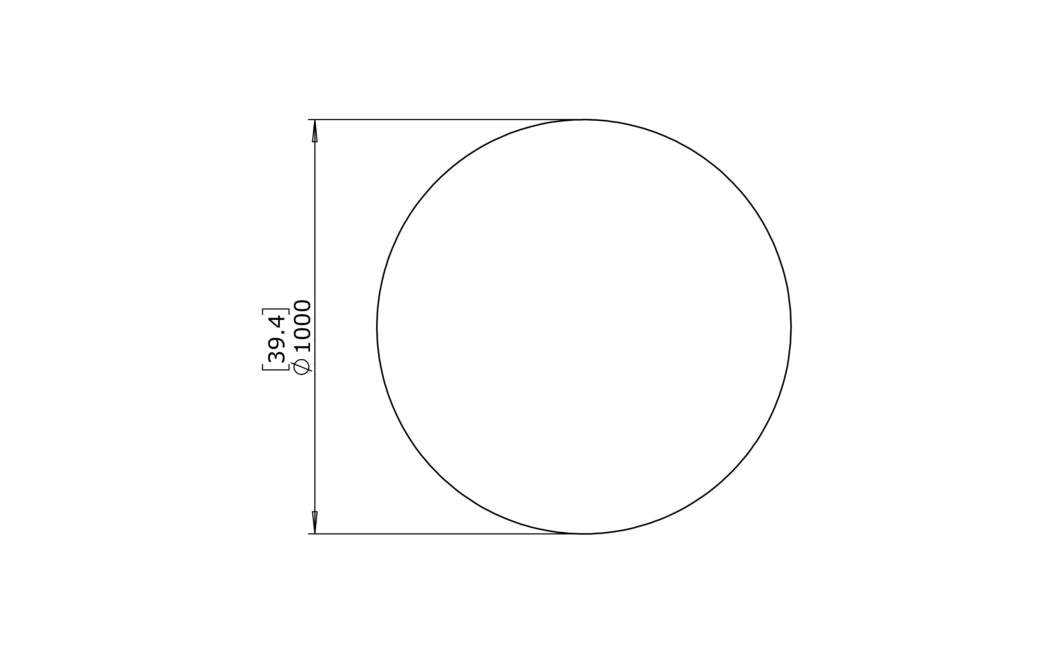 Blinde Design Circ L1 Concrete Coffee Table